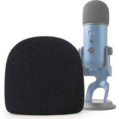 Sunmon SUNMON Microphone Foam Windscreen Cover for Blue Yeti, Yeti Pro and Yeti X Microphones, the Mic Pop Filter Mask Shield also suit MXL and Audio Technica Black