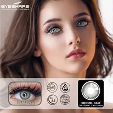 Contact Lenses New'C RICHGIRL-Gray 2Pcs Natural Colored Contact Lenses