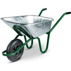 Walsall Invincible 120 Litre Galvanised Wheelbarrow Pneumatic