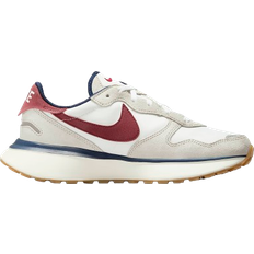 Gris - Mujer Zapatillas Nike Phoenix Waffle W - Light Bone/Sail/Midnight Navy/Team Red