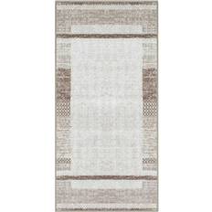 KM Carpets Trendy Brun, Beige, Vit 80x250cm