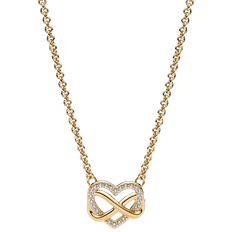 Pandora Collane Pandora Sparkling Infinity Heart Collier Necklace - Gold/Transparent