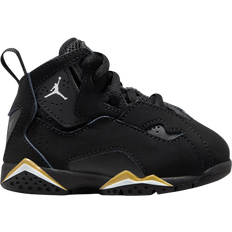 Babies Children's Shoes Nike Jordan True Flight TD - Black/Metallic Gold/White