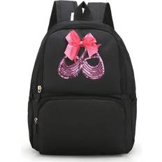 Dechoicelife a-Black High Quality Sequined Shoes Image Girls Ballerina Backpack Ballet Dance Bags for Kids Lovely Students School Bag