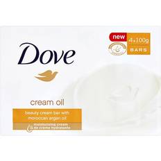 Dove Kropssæber Dove Cream Oil Sæbebar Med Arganolie 4x90 g