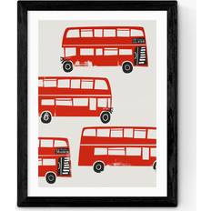 Velvet Framed Art East End Prints Fox & Velvet 'London Buses' Framed Art