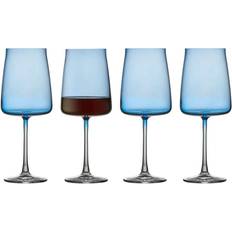 Lyngby zero glas Lyngby Glas Zero Blue Rødvinsglas 54cl 4stk