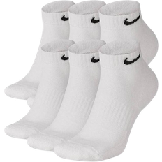 White - Women Socks Nike Everyday Cushioned Training Low Socks 6-pack - White/Black