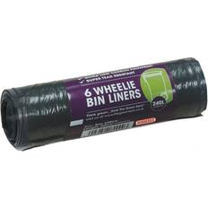 Wheelie Bin Liners 240L x6
