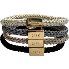 Dark FAT HAIR TIES THIN 4 PK COMBO