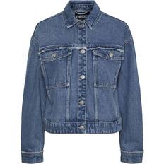 Pieces Alfi Denim Jacket - Light Blue Denim