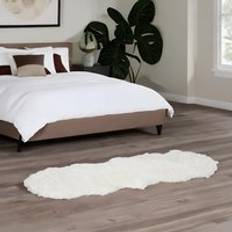 Rafaelo Mobilia Faux Fur Rug White