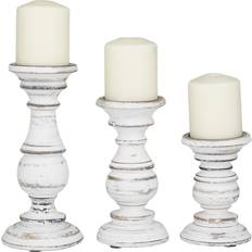 White Candlesticks Studio 350 Pillar White Candlestick 10" 3