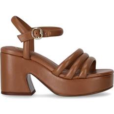 Dam - Gråa Sandaletter Ash Kanelklackad Onyx Sandal - Brown