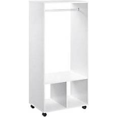 Aluminium Furniture Homcom Open White Wardrobe 40x128cm