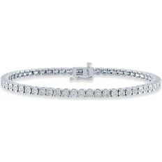 Macy's Jewelry Macy's Tennis Bracelet - Silver/Diamonds