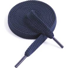 Shoe Care & Accessories Vsudo VSUDO Upgrade Double Layer Weave Flat Shoelaces, 516 Wide Flat Shoe Laces for Adults Kids Sneakers or Athletic Shoes 1Pair-Navy Blue-80cM]