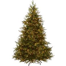 7 foot artificial tree National Tree Company Frasier Grande Pre-lit Green Christmas Tree 90"