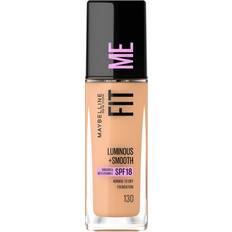 Glans Foundations Maybelline Fit Me Luminous + Smooth Foundation SPF18 #130 Buff Beige