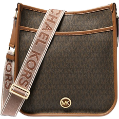 Mujer Bolsos mensajeros Michael Kors Luisa Large Signature Logo Messenger Bag - Brown/Luggage