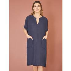 Rayon Dresses Yumi Italian Linen Tunic Dress