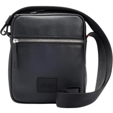 HUGO BOSS Ethon 2.0H Rubberised Logo Patch Reporter Bag - Black