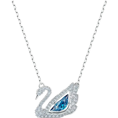 Swarovski swan necklace Swarovski Dancing Swan Necklace - Silver/Blue/Transparent
