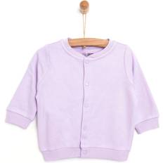 Purple Cardigans Children's Clothing HelloBaby Basic Ribbed Cardigan Lilac
