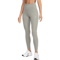 Damen - Grau Leggings Nike One Women's High-Waisted Full-Length Leggings - Grey