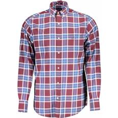 Herr - One Size Skjortor Gant Purple Cotton Shirt Purple