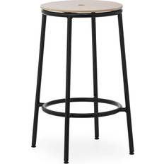 Normann Copenhagen Bar Stools Normann Copenhagen Circa Natural Oak Bar Stool 25.6"