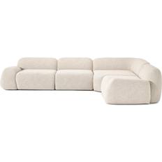 Westwing Collection Wolke Curly Hellbeige Soffa 349cm 4-sits