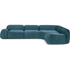 Westwing Collection Wolke Petrol Soffa 349cm 4-sits