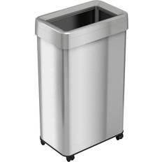 itouchless 21gal Rectangular Trash Can Wheels Dual Odor