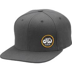 Men - Yellow Caps DW Mfg Hat, Snapback,Gray W/ Yellow Logo