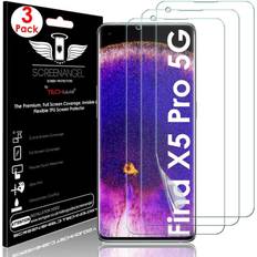[3 Pack Screen Protector fits Oppo Find X5 Pro 5G [Screen Angel Edition] [Case Friendly] [Bubble Free] [FULL Screen