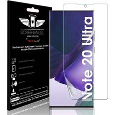 Samsung Galaxy Note 20 Ultra Screen Protectors TechGear Screen Protector fits Samsung Galaxy Note 20 Ultra [Screen Angel Edition][Case Friendly] [Bubble Free] [FULL Screen Coverage] TPU Film