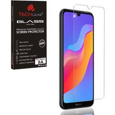 Screen Protectors TechGear GLASS Edition Screen Protector Compatible with Honor 8A, Tempered Glass Screen Protector Cover [9H Hardness] [No-Bubble]