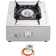 NJ Butane 28mbar Screw-On Single Burner Gas Stove Portable Camp Indoor NSD11