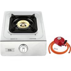 NJ Propane 37mbar Click-On 27mm Single Gas Stove Portable Camping Outdoor 3.8kW WOK NGB-100