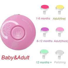 Geni-Store Pink Electric Baby Nail Trimmer Kid Nail Polisher Baby Nail Clipper Cutter