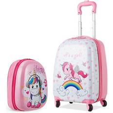 Costway 2 Pieces Kids Luggage Set Carry on