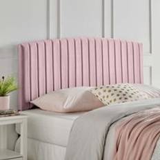 Pink Headboards Casa Reet Plush 26 Strutted Headboard