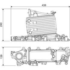 Valeo Intercooler 818683 Aluminium EGR-ventil