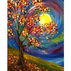 Diamantmaling Moonlight Landscape Broderies Diamond Painting