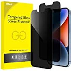 Screen Protectors JeTech Privacy Skärmskydd för iPhone 14 6,1-Tums, Anti Spy Screen Protector Privat Härdat Glas Film, 2 Pack