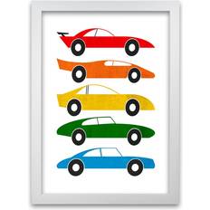Norden Home Mid Century on White Graphic Print on Paper Framed Art