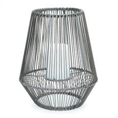 ValueLights Wicker Solar Lantern Garden