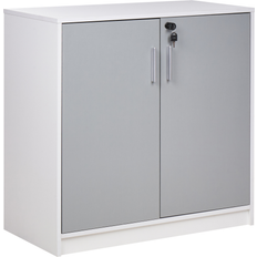 Beliani Zehna Grey &White Opbevaringsskab 80x80cm