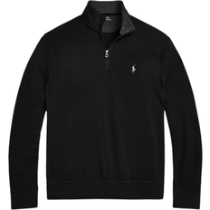 Polo Ralph Lauren Luxury Jersey Quarter Zip Pullover - Black